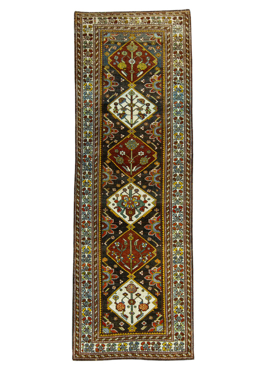 Turkish Antique Runner Rug 3'9" x 10'10" #23666