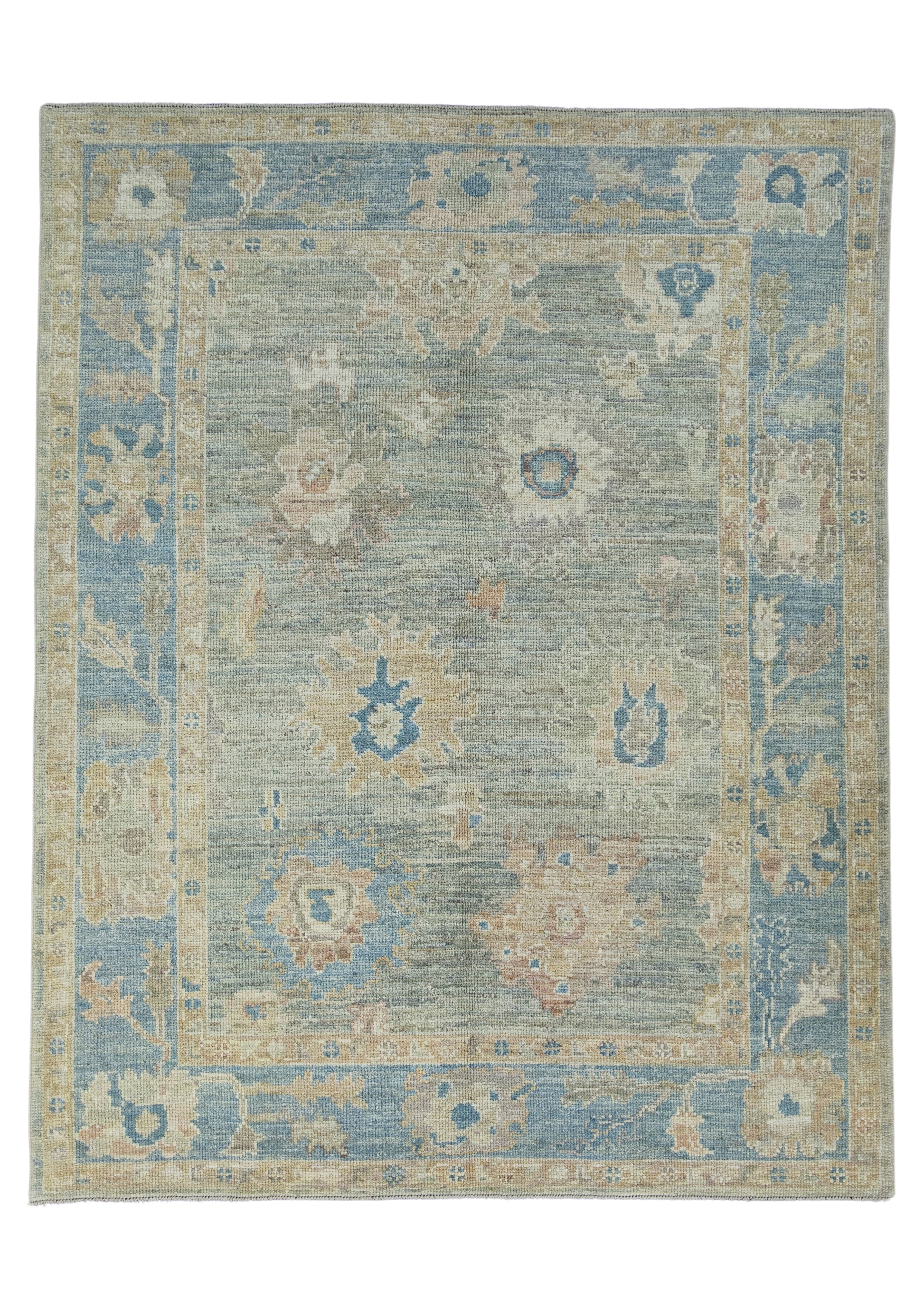 Turkish Oushak Rug 5'4" x 6'9" #17243