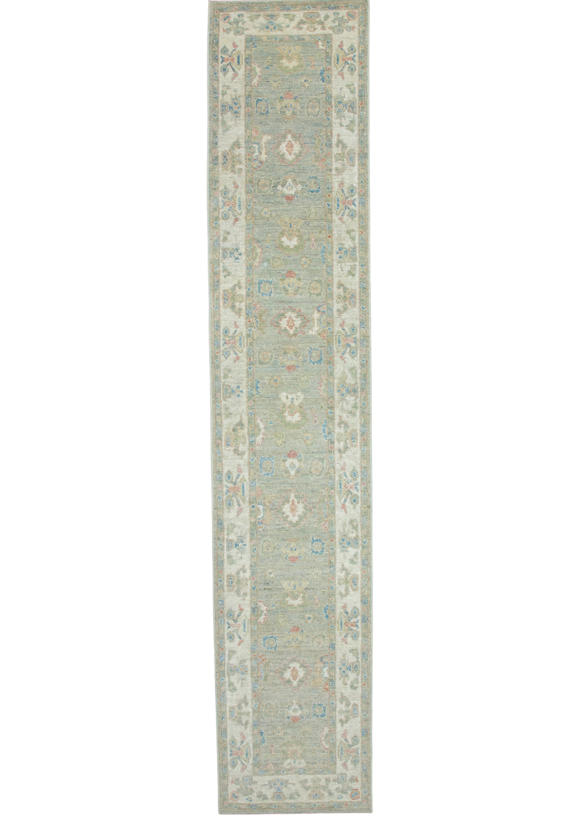 Turkish Oushak Runner Rug 2'9" x 14'3" #17912