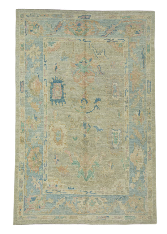 Turkish Oushak Rug 6'2" x 9'4" #17259
