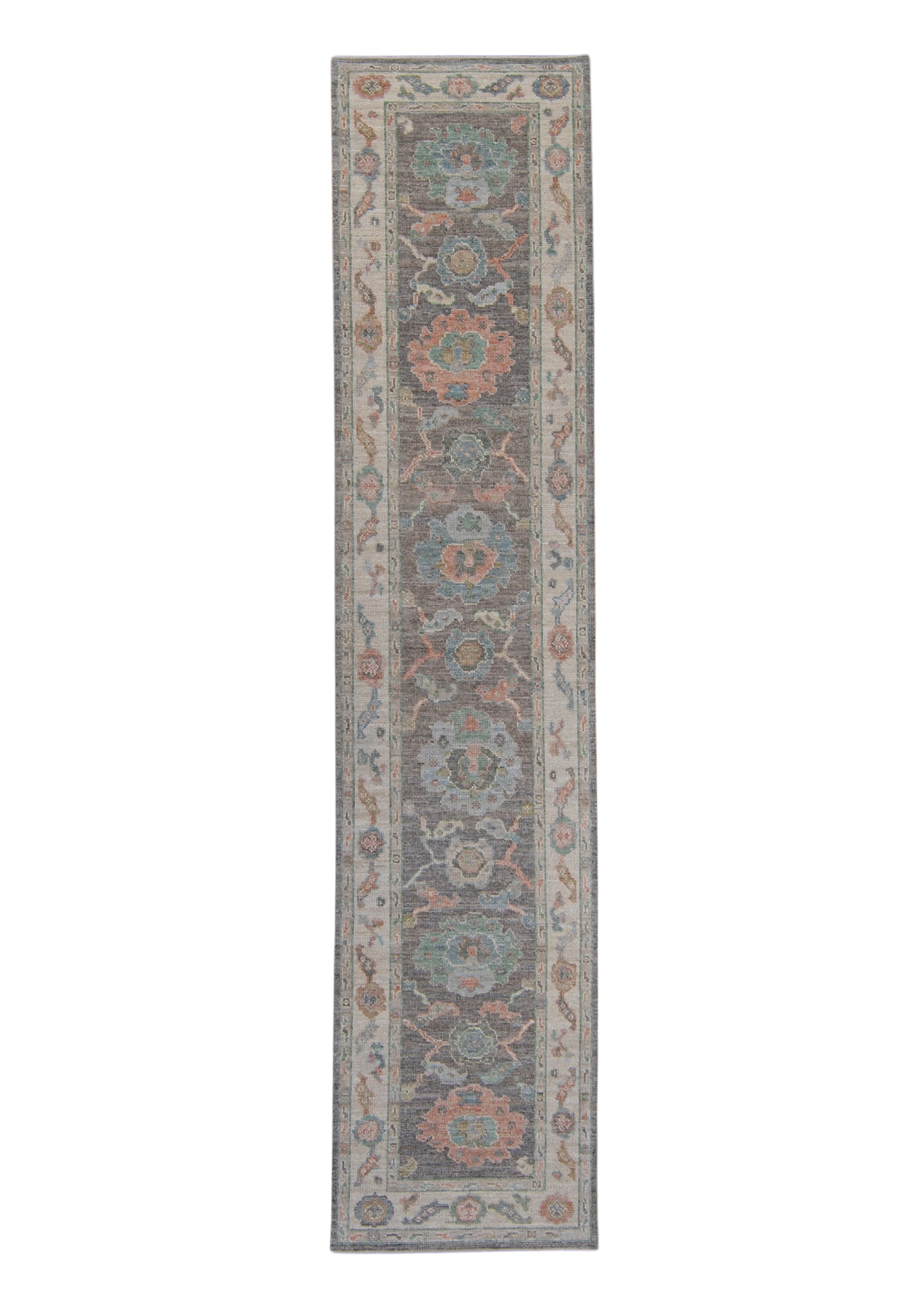 Turkish Oushak Runner Rug 2'9" x 12'6" #16011