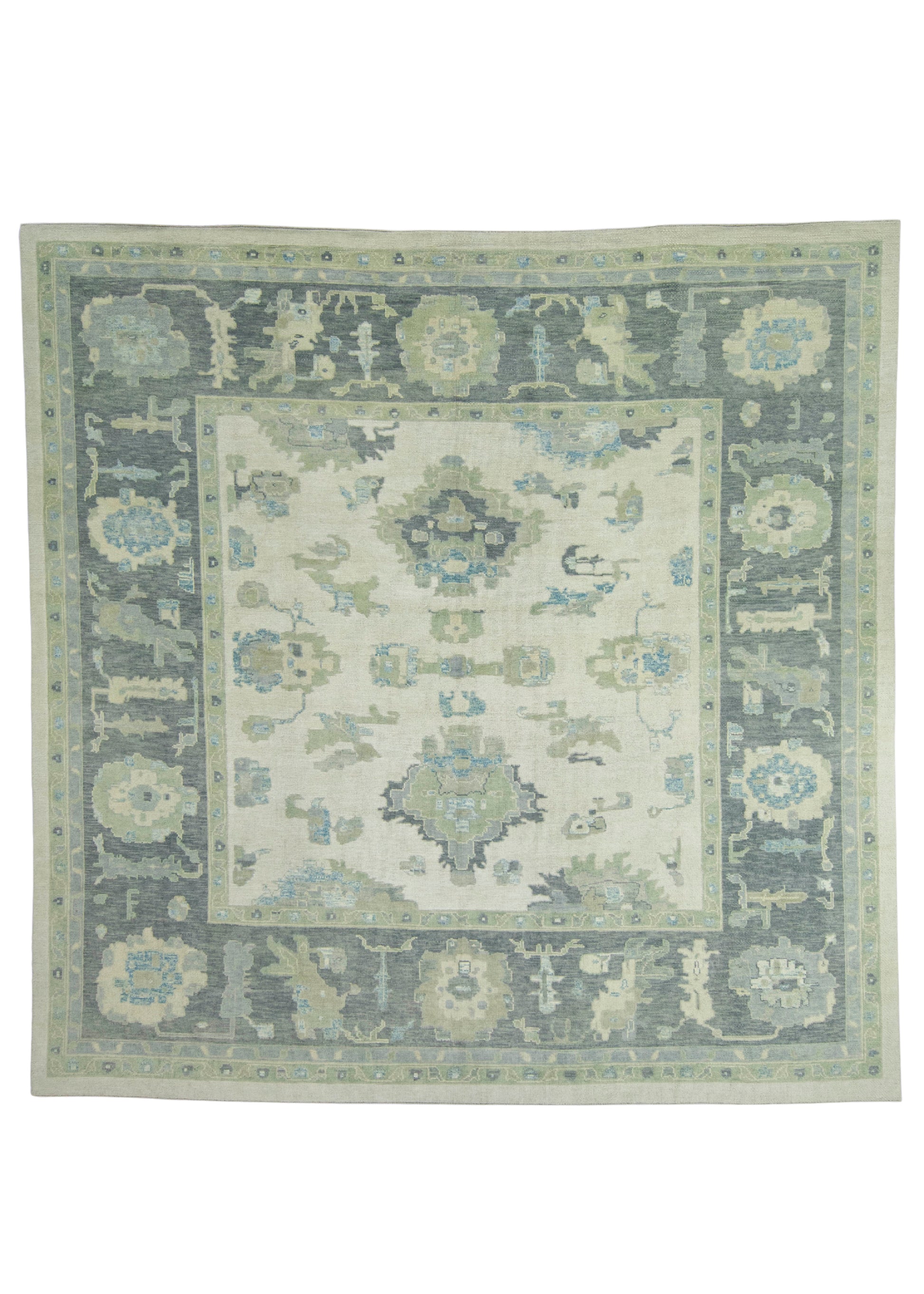 Turkish Oushak Square Rug 11'9" x 11'10" #18115
