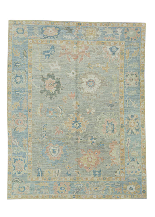 Turkish Oushak Rug 9'3" x 11'10" #17455