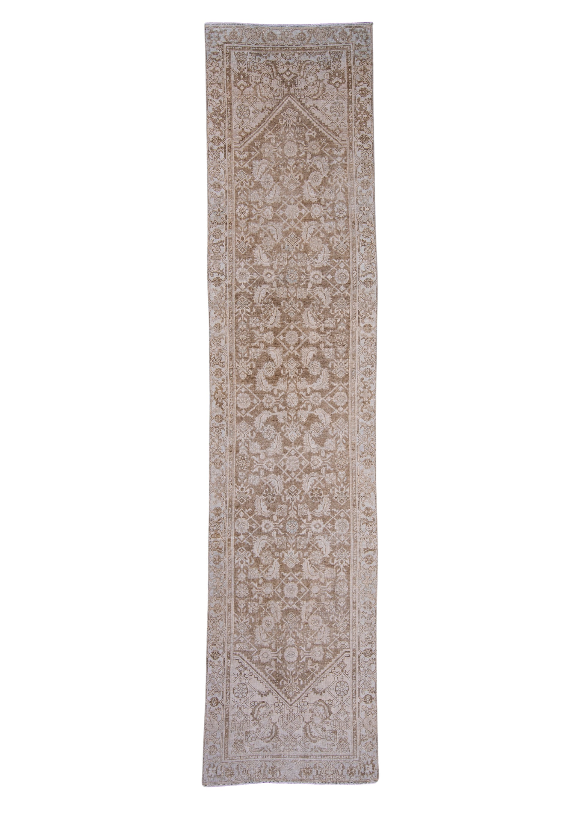 Turkish Vintage Anatolian Runner Rug 3' x 13'2" #7017