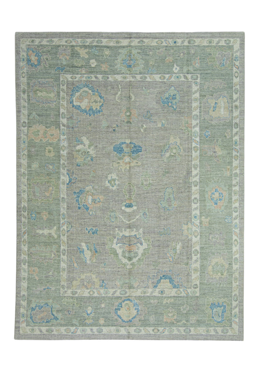 Turkish Oushak Rug 8'11" x 11'10" #17767