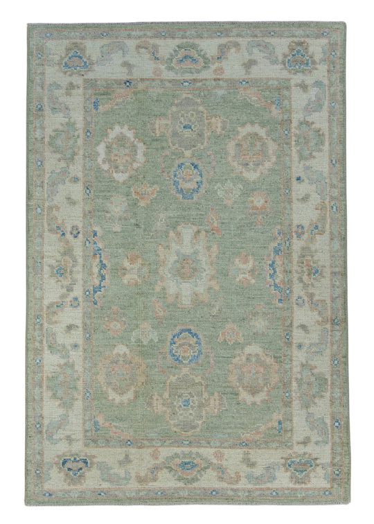 Turkish Oushak Rug 4' x 6' #17928