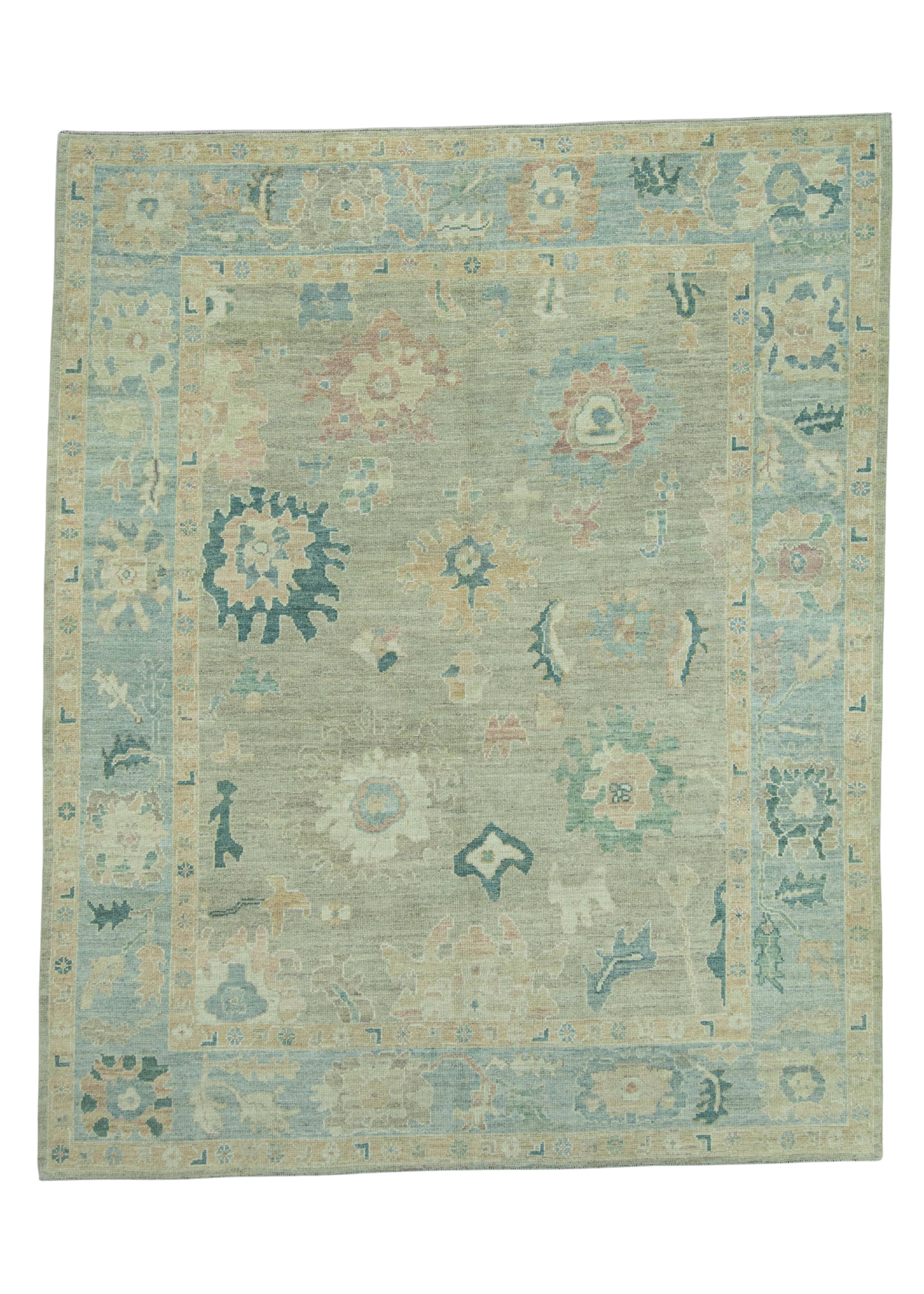 Turkish Oushak Rug 8'5" x 10'5" #19310