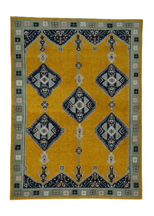 Handwoven Oushak Rug 9'1" x 12'5" #17429