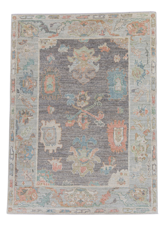 Turkish Oushak Rug 5'1" x 6'11" #16024