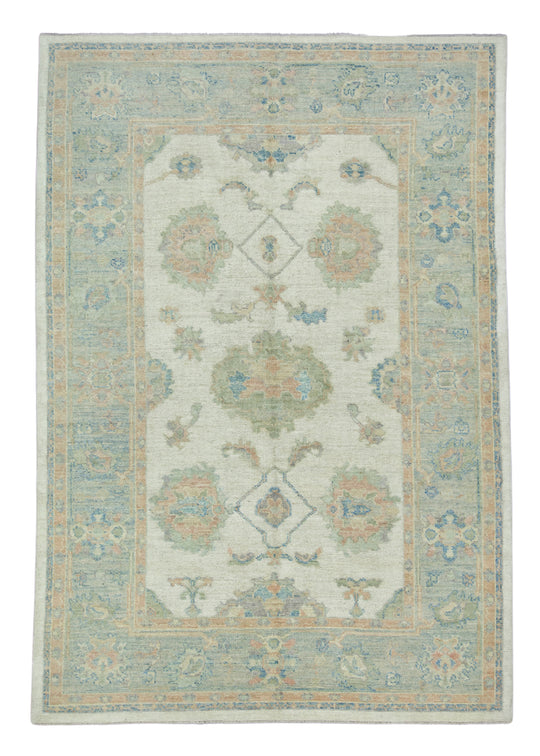 Turkish Oushak Rug 6'4" x 9'2" #17760