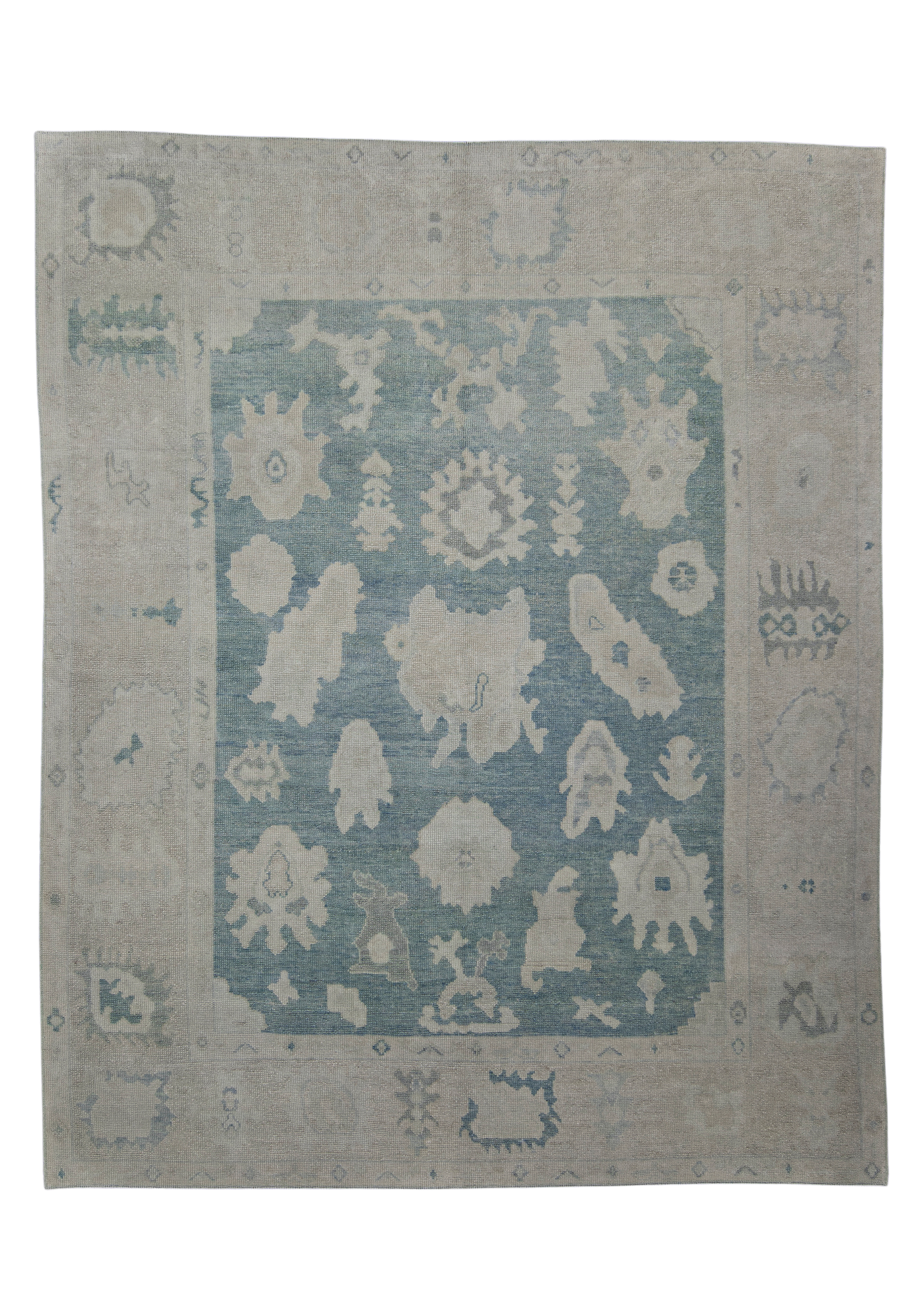 Turkish Oushak Rug 7'10" x 9'8" #10771
