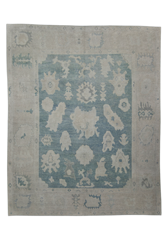 Turkish Oushak Rug 7'10" x 9'8" #10771