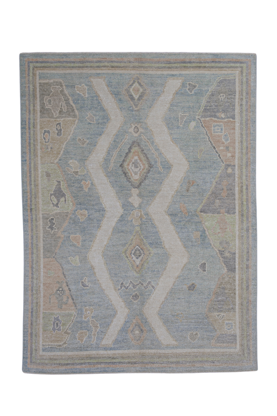 Turkish Oushak Rug 5' x 6'9" #12049