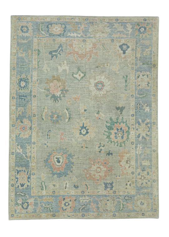 Turkish Oushak Rug 9'1" x 12'5" #17269