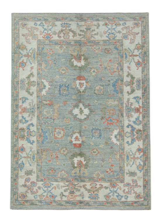 Turkish Oushak Rug 6'2" x 8'8" #17789
