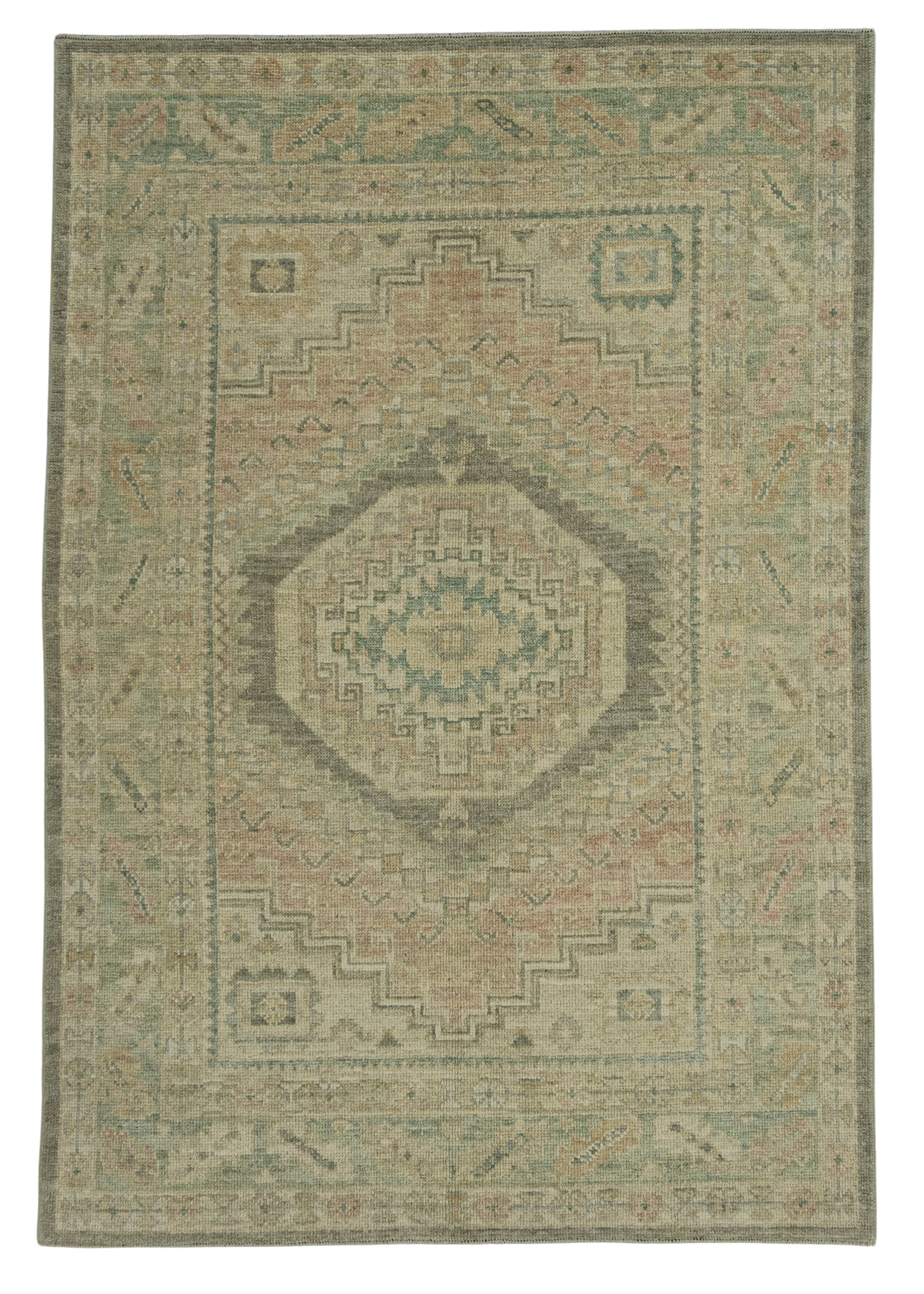 Turkish Oushak Rug 5'1" x 7'4" #20233