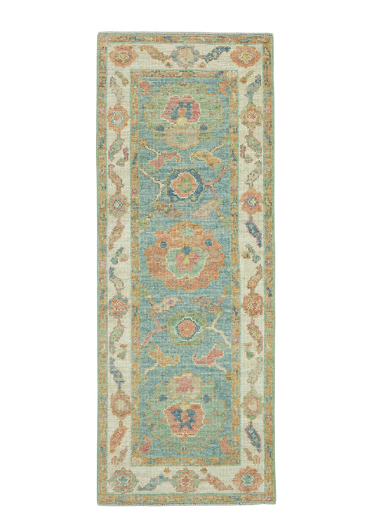 Turkish Oushak Runner Rug 2'3" x 5'11" #17231