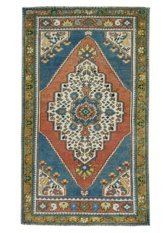 Turkish Vintage Rug 2'6" x 4'2" #16119