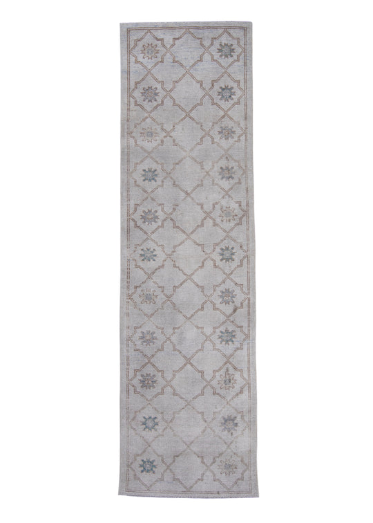 Turkish Oushak Rug 2'11" x 10' #16922