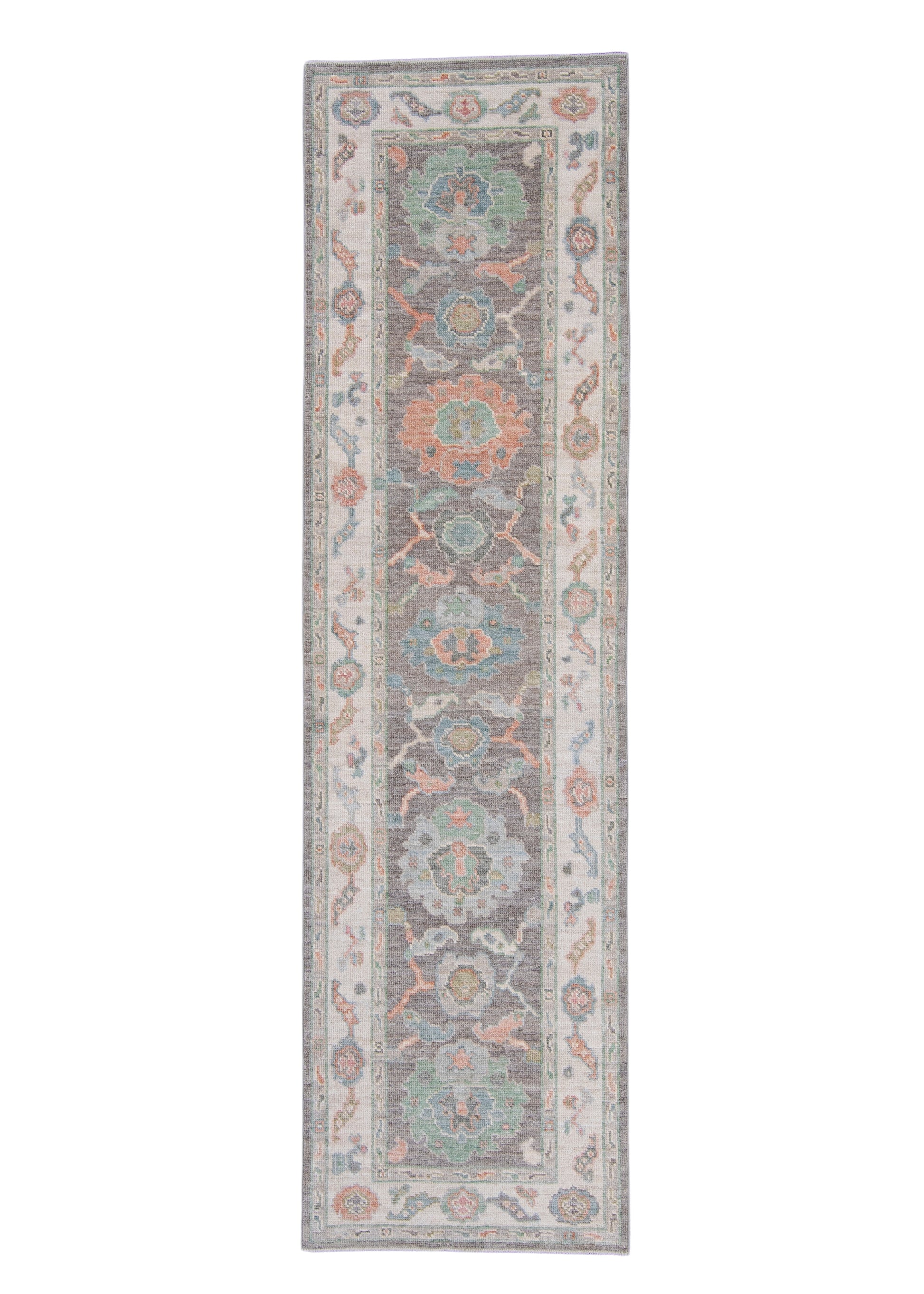 Turkish Oushak Runner Rug 2'10" x 10'2" #16413