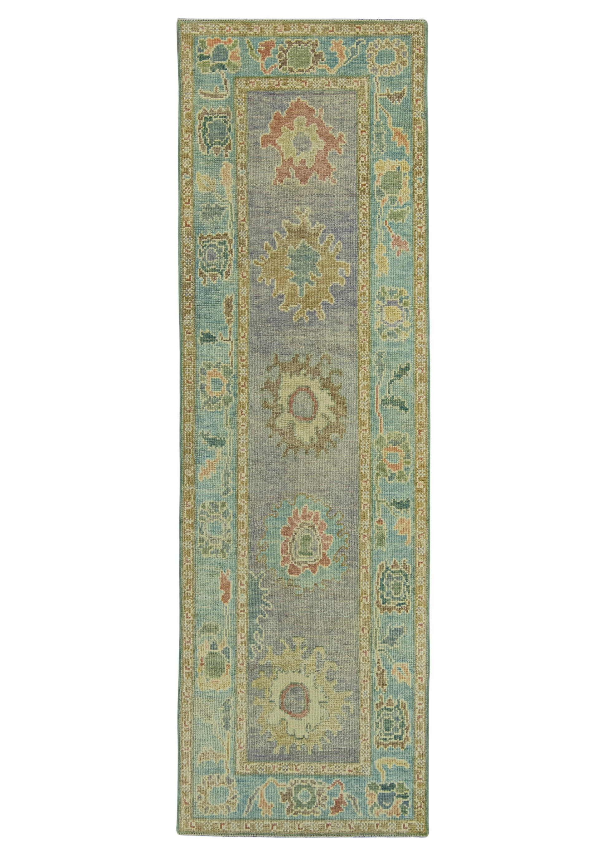 Turkish Oushak Rug 2'9" x 8'8" #19160