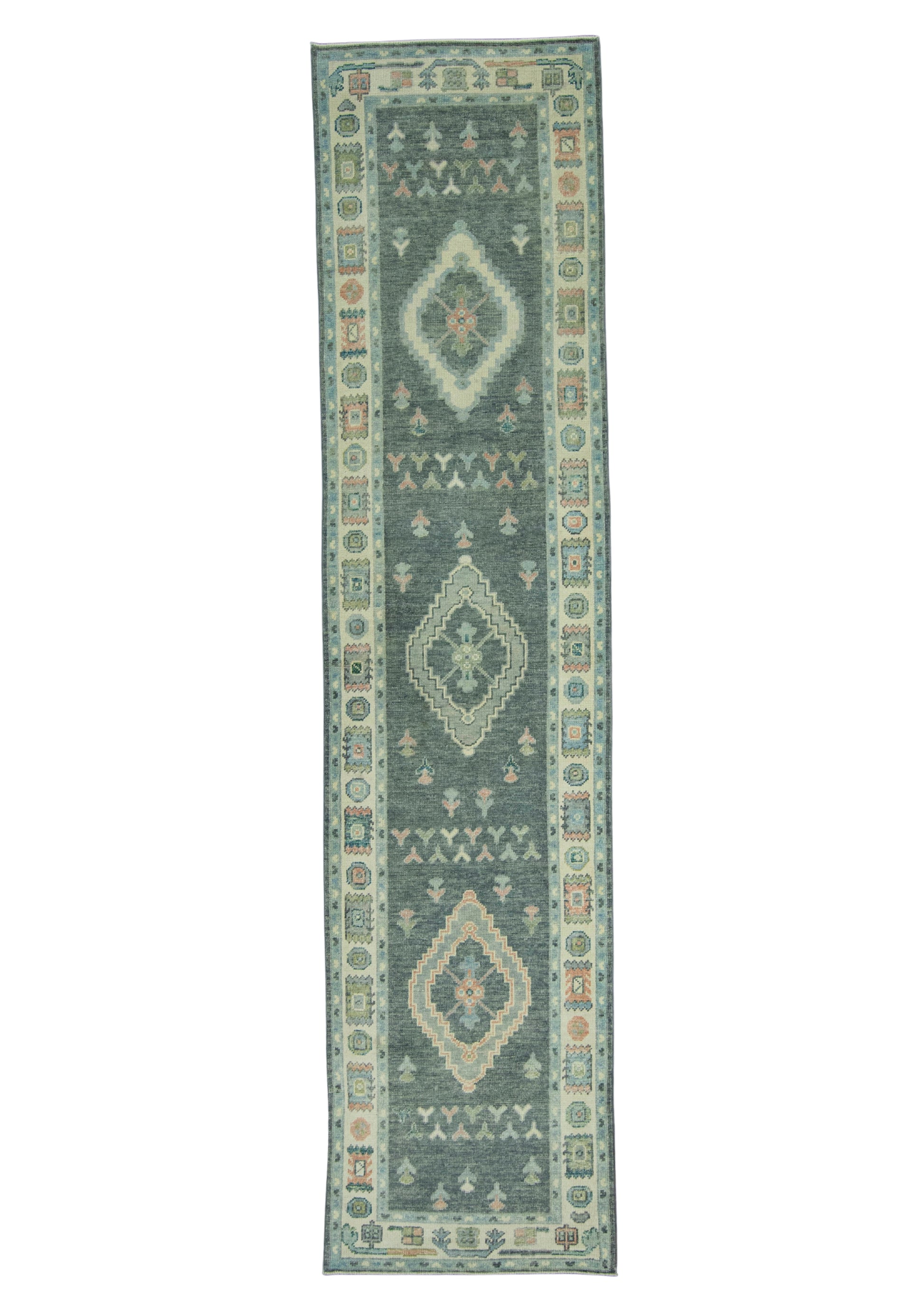 Turkish Oushak Rug 3' x 12'5" #19150