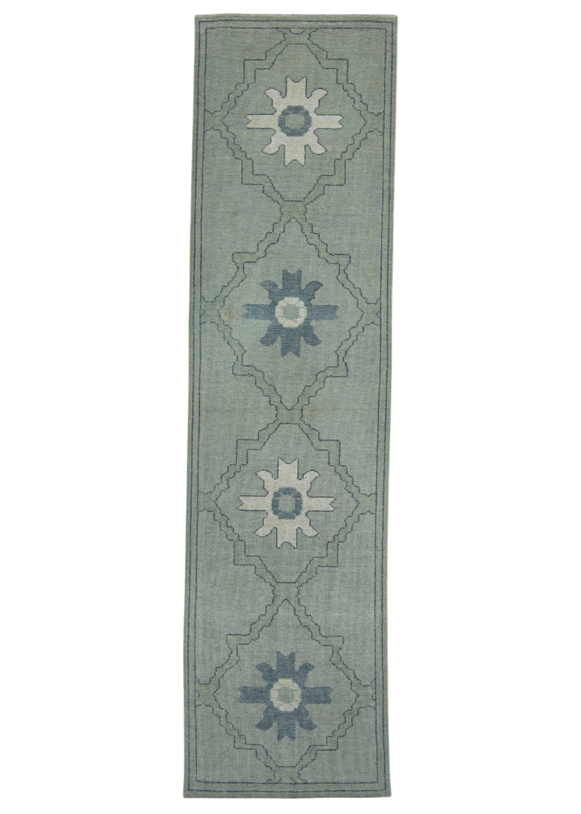 Turkish Oushak Runner Rug 2'11" x 11'2" #18100