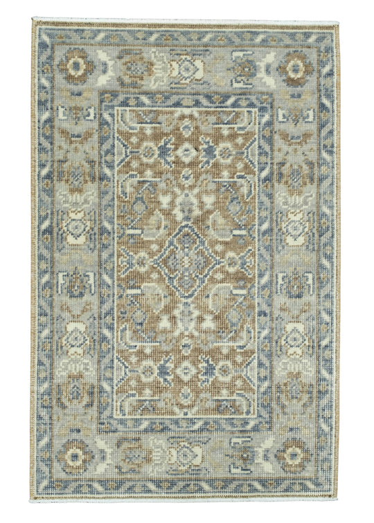 Turkish Oushak Rug 1'7" x 2'5" #17201