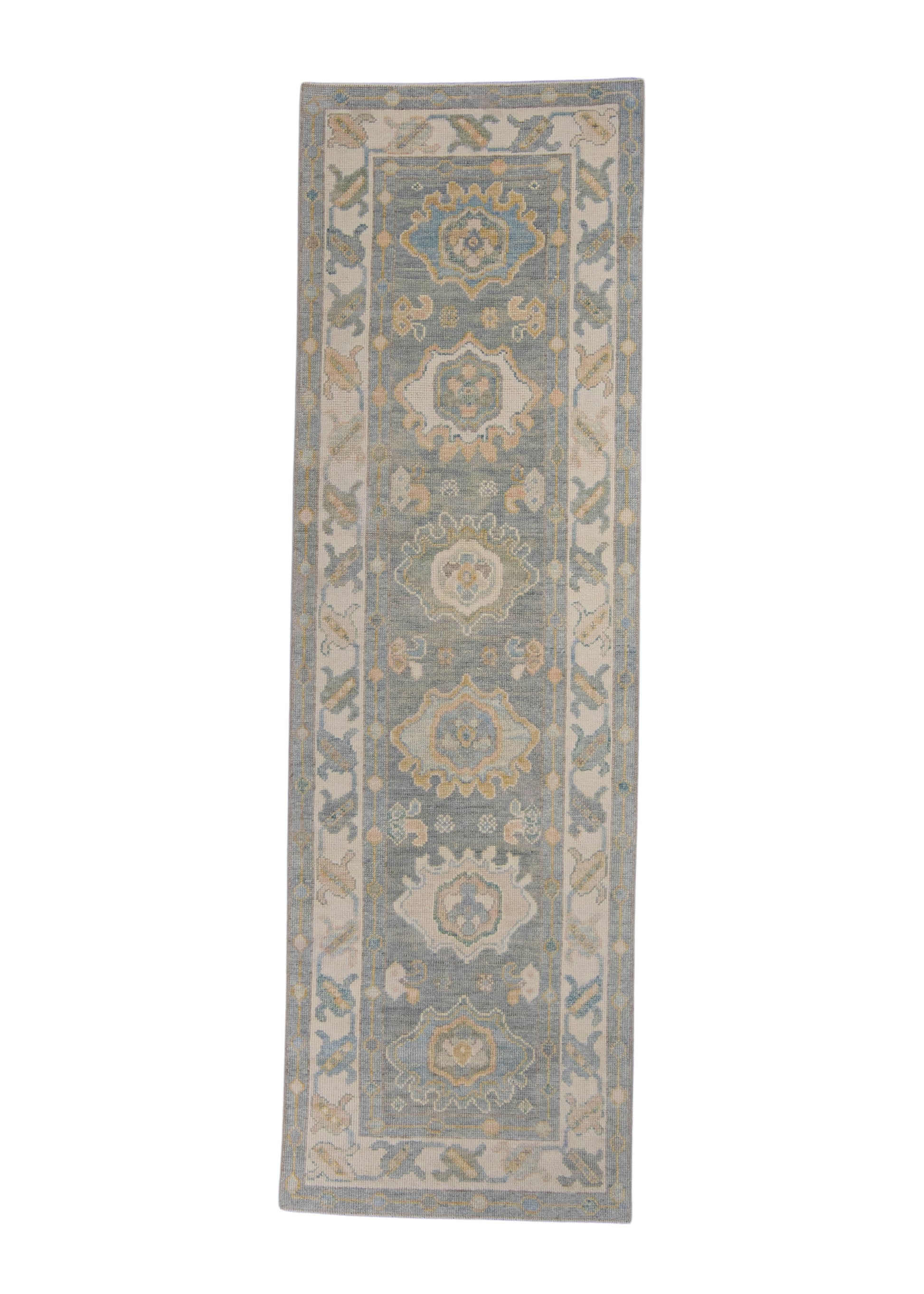 Turkish Oushak Runner Rug 2'10" x 9'1" #16641