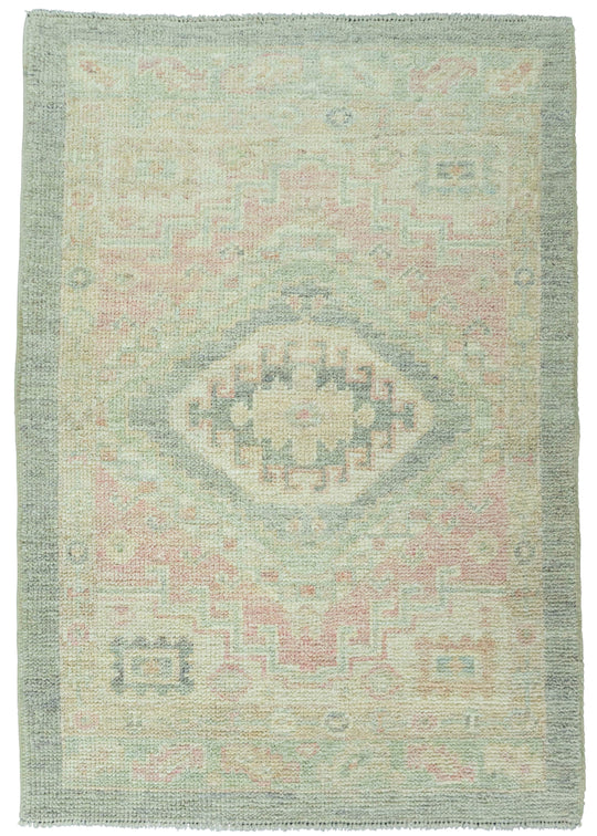 Turkish Oushak Rug 2'6" x 3'6" #19449