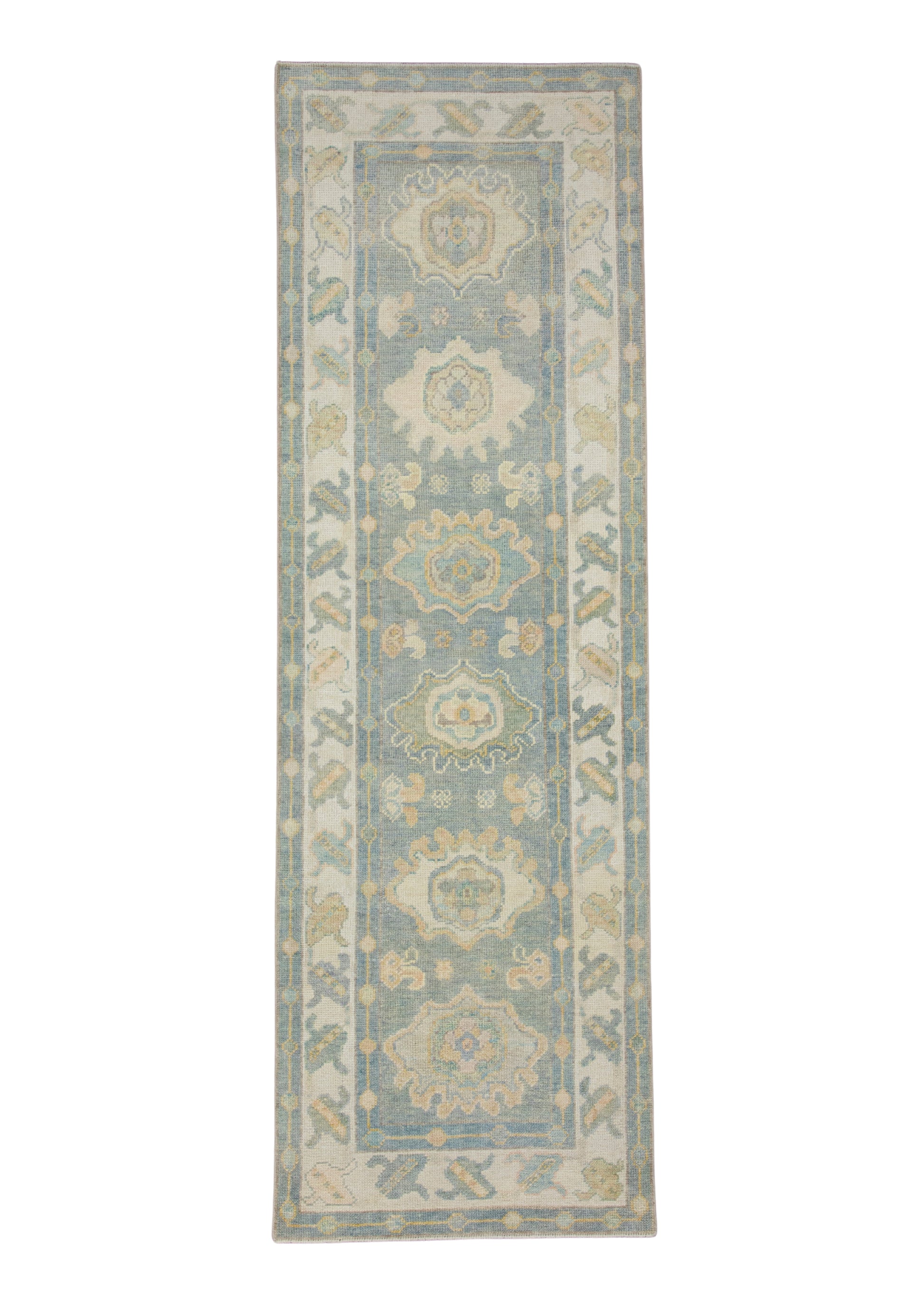 Turkish Oushak Runner Rug 2'8" x 8'10" #17140