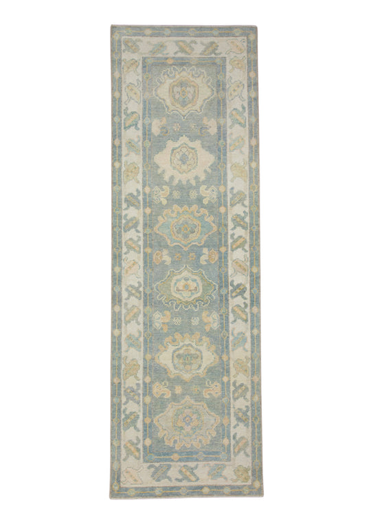 Turkish Oushak Runner Rug 2'8" x 8'10" #17140