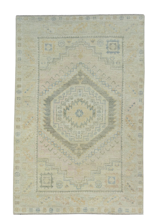 Turkish Oushak Rug 3'10" x 5'11" #17260