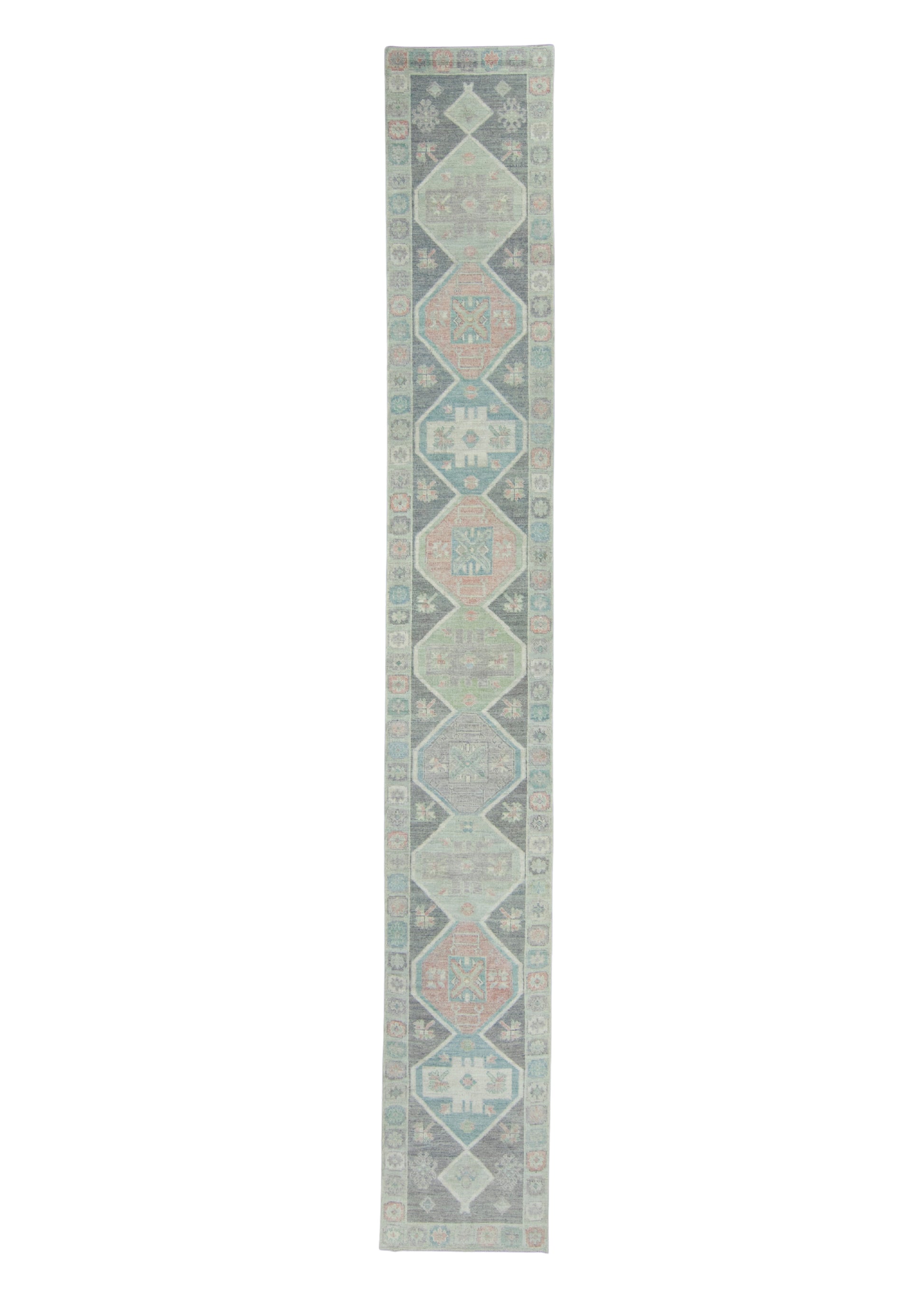 Turkish Oushak Runner Rug 2'10" x 20'5" #17223
