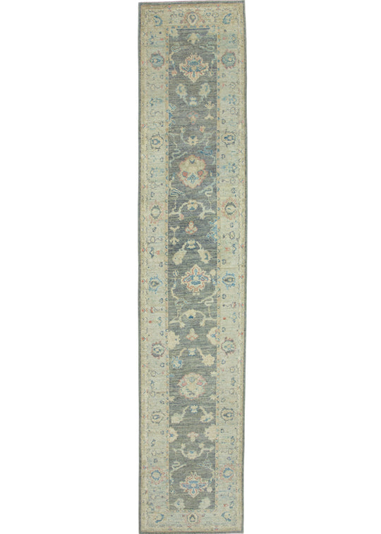 Turkish Oushak Runner Rug 2'10" x 14' #17830