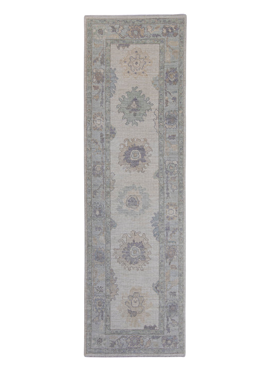 Turkish Oushak Runner Rug 3' x 10'1" #16373