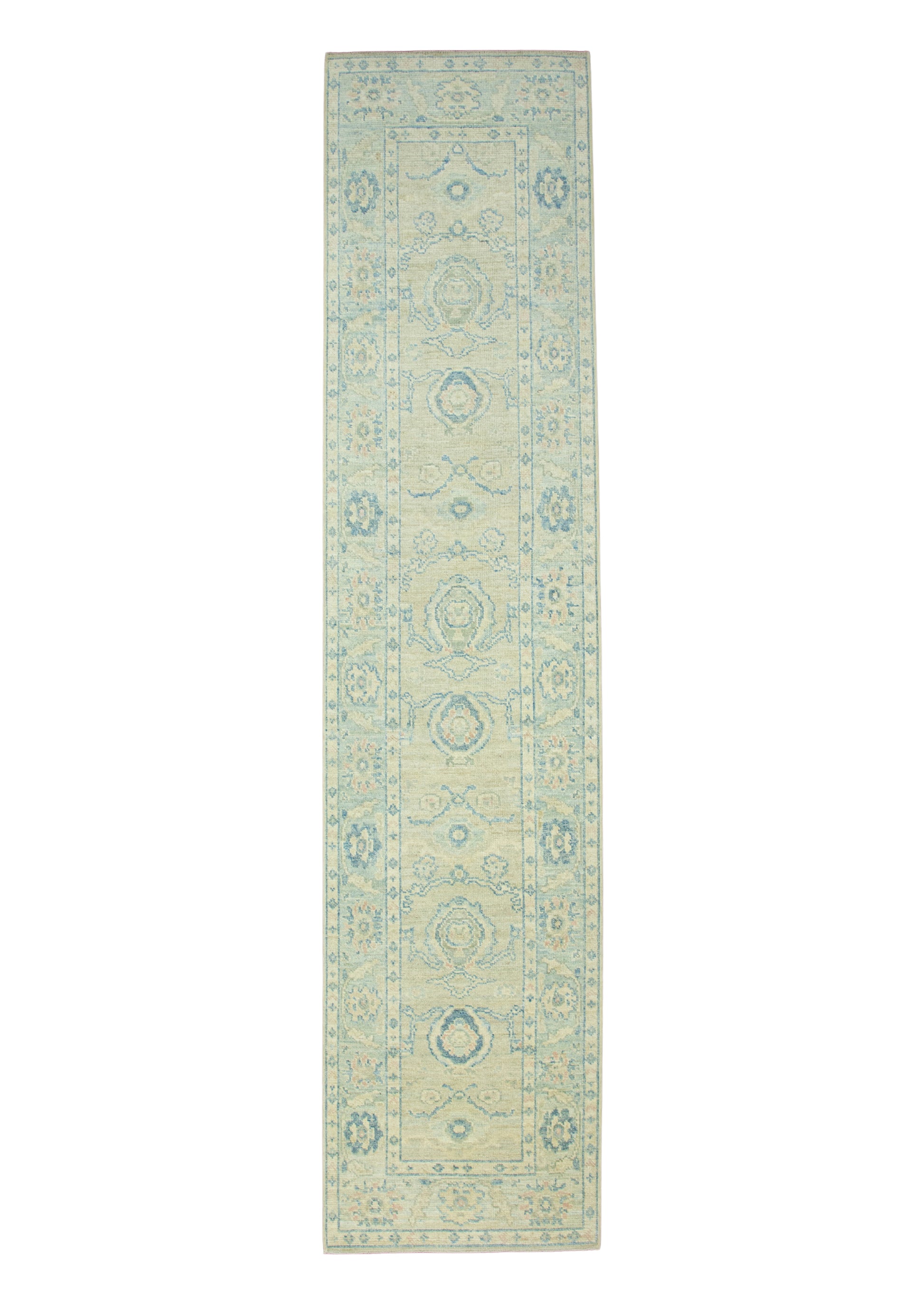 Turkish Oushak Runner Rug 2'9" x 12' #17704