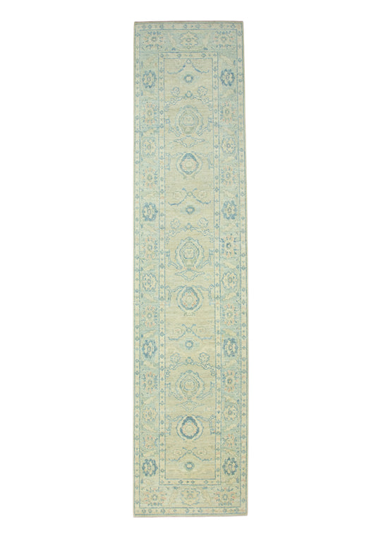 Turkish Oushak Runner Rug 2'9" x 12' #17704