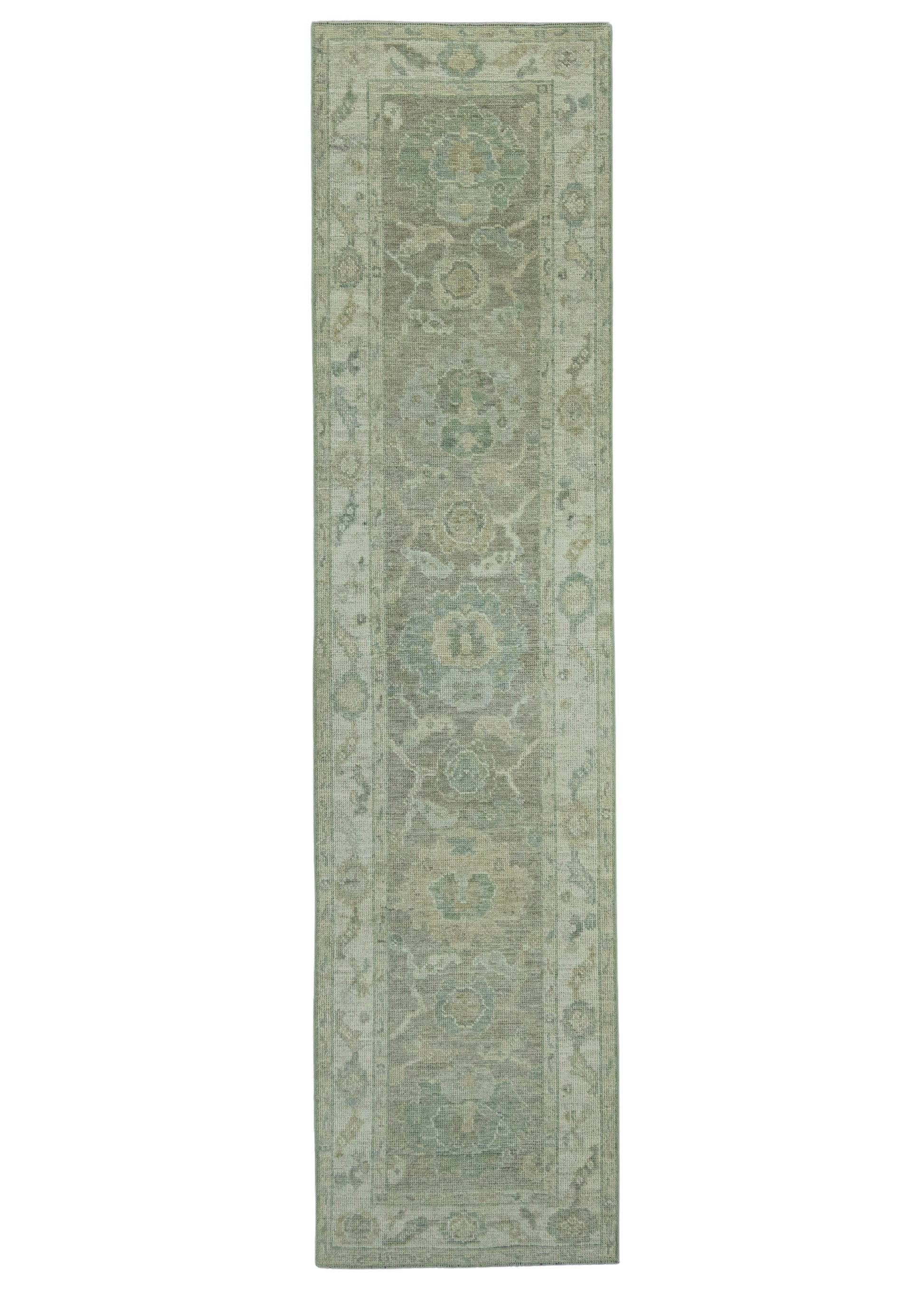 Turkish Oushak Rug 2'6" x 10'3" #19333