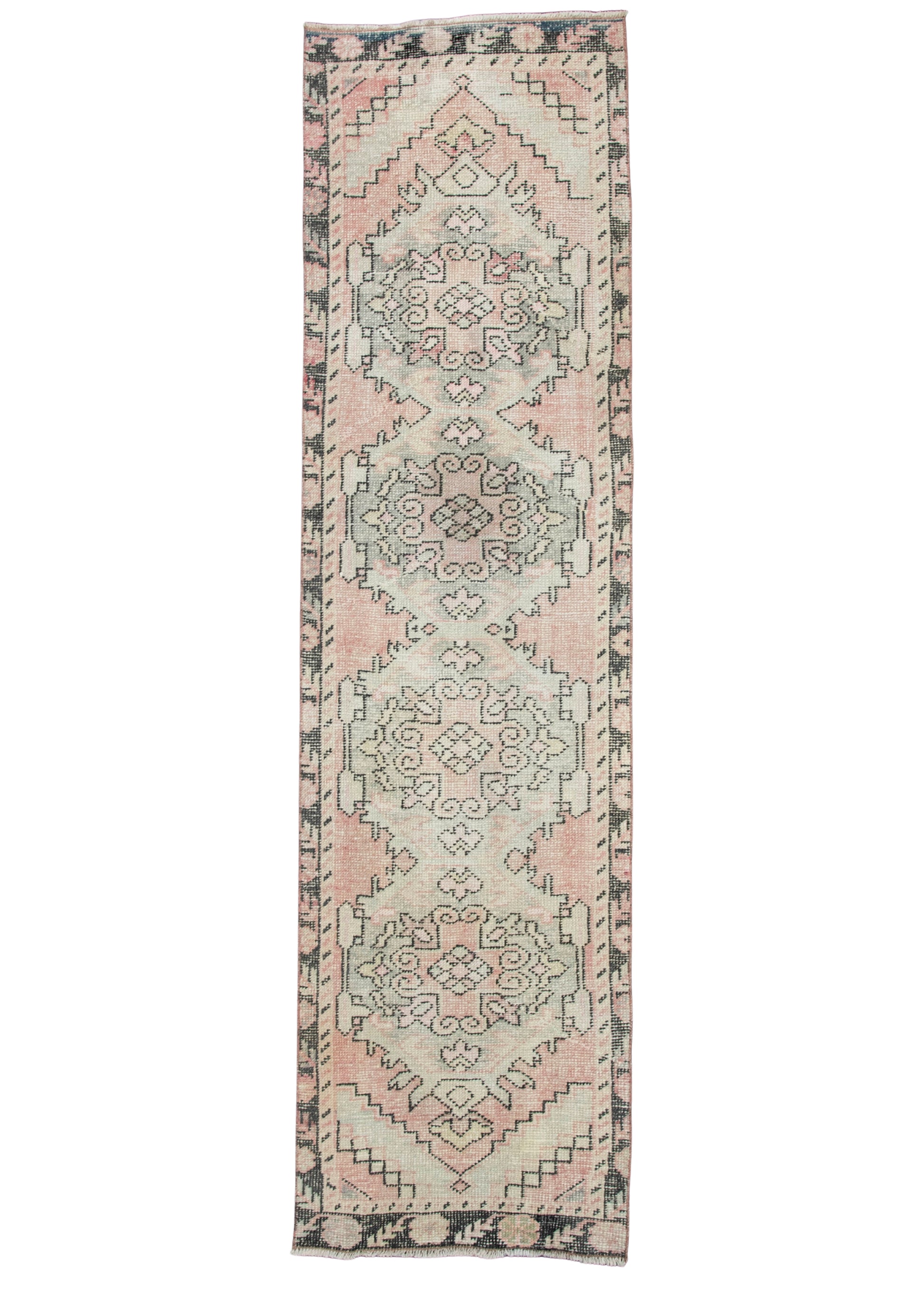 Turkish Vintage Rug 2'7" x 9'7" #19814