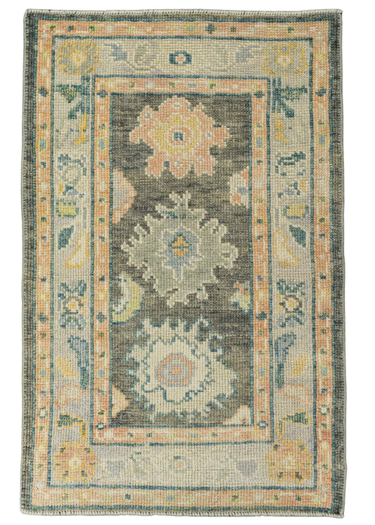 Turkish Oushak Rug 2'3" x 3'4" #22191