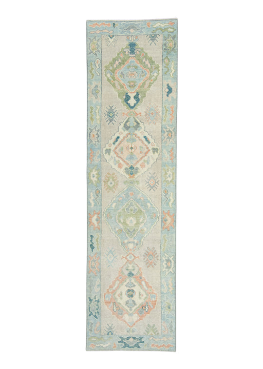 Turkish Oushak Rug 2'9" x 10'1" #18110