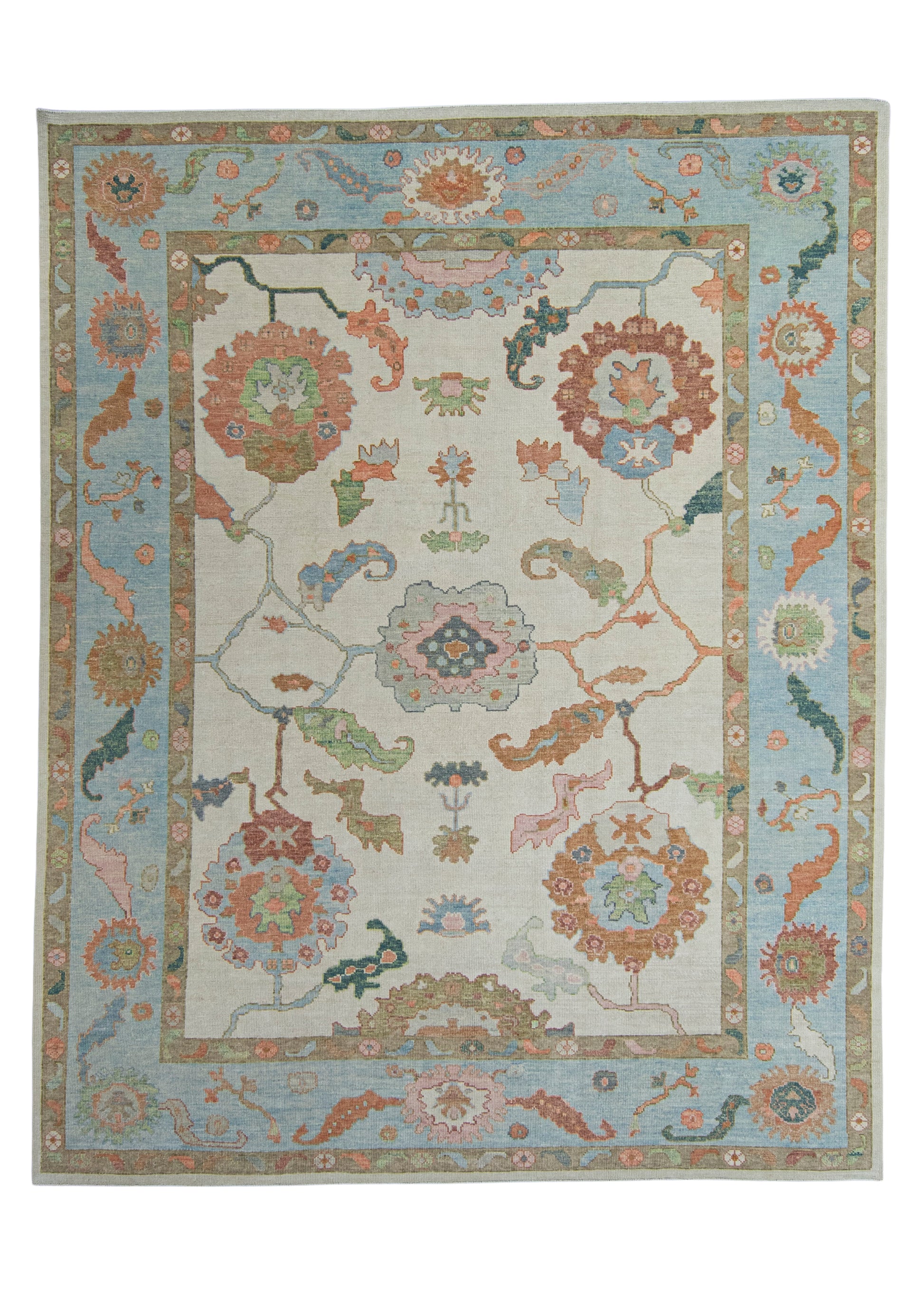 Turkish Oushak Rug 9'4" x 11'9" #20372