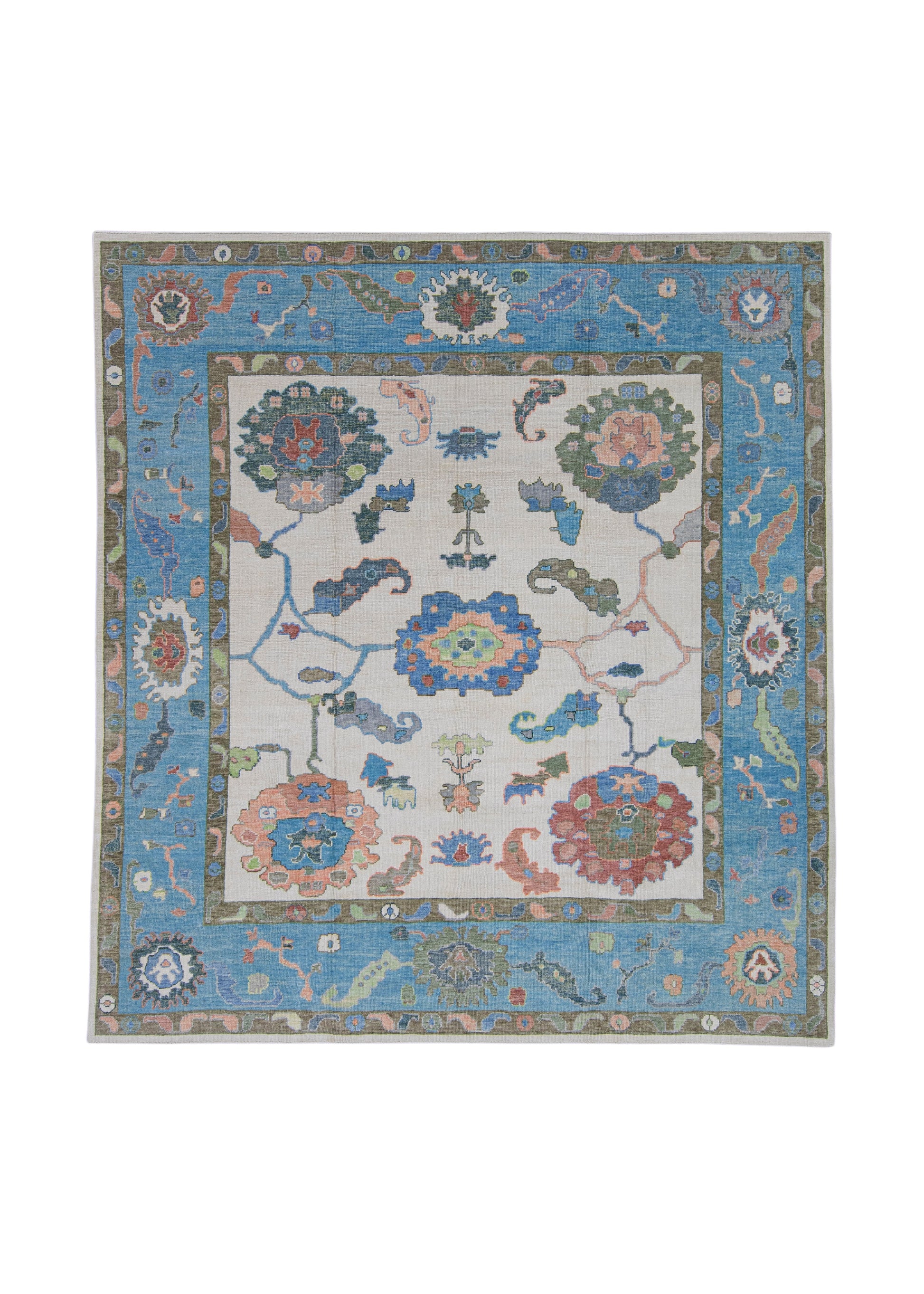 Square Turkish Oushak Rug 10'5" x 11'4" #16734