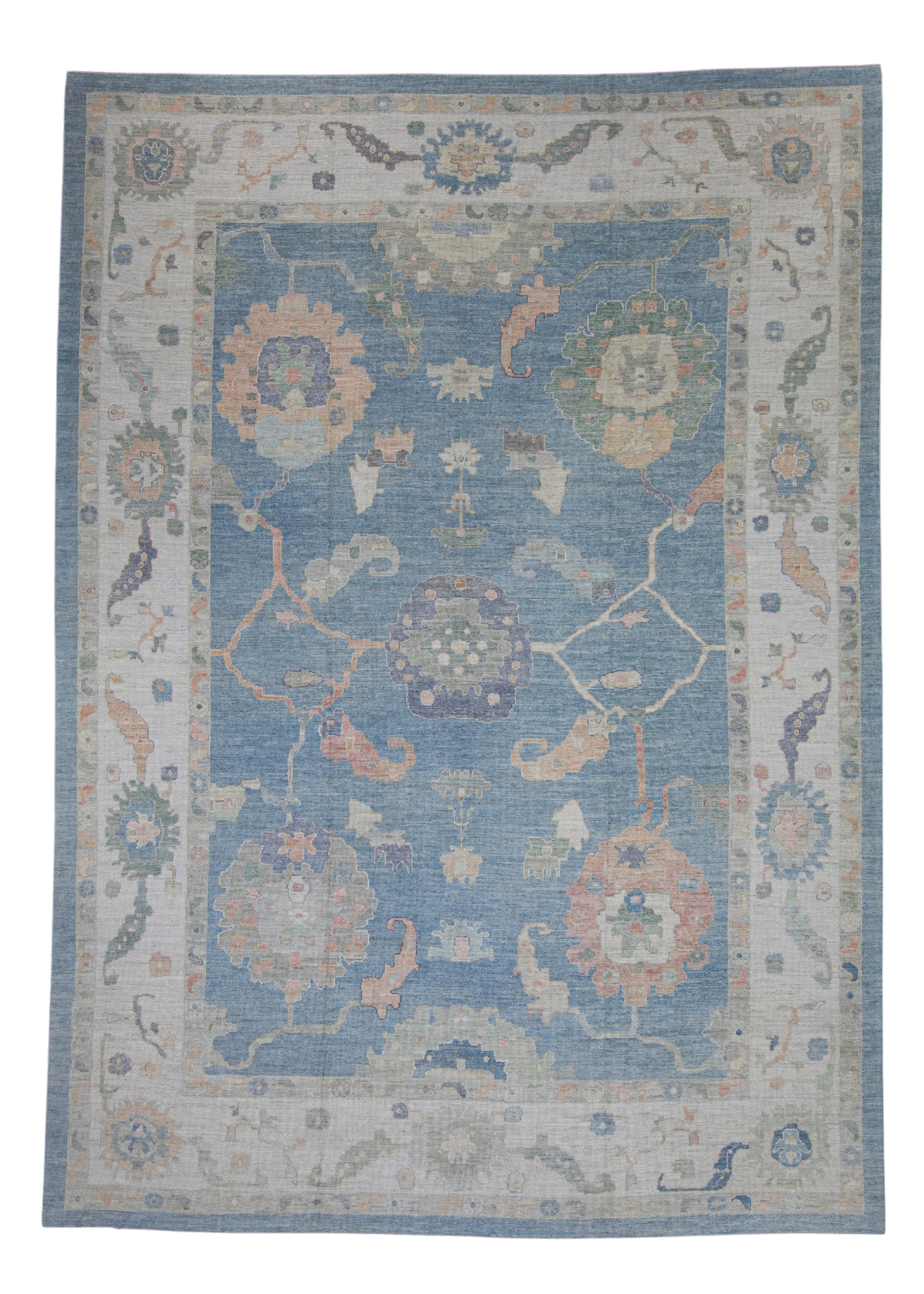 Turkish Oushak Rug 12'7" x 17'6" #16056