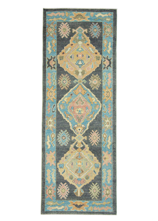 Turkish Oushak Runner Rug 3' x 8'5" #17186