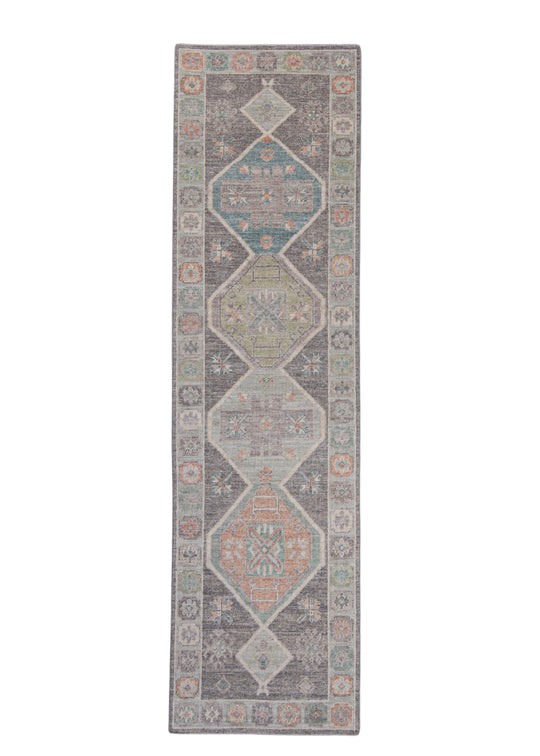 Turkish Oushak Runner Rug 2'10" x 10'2" #16003
