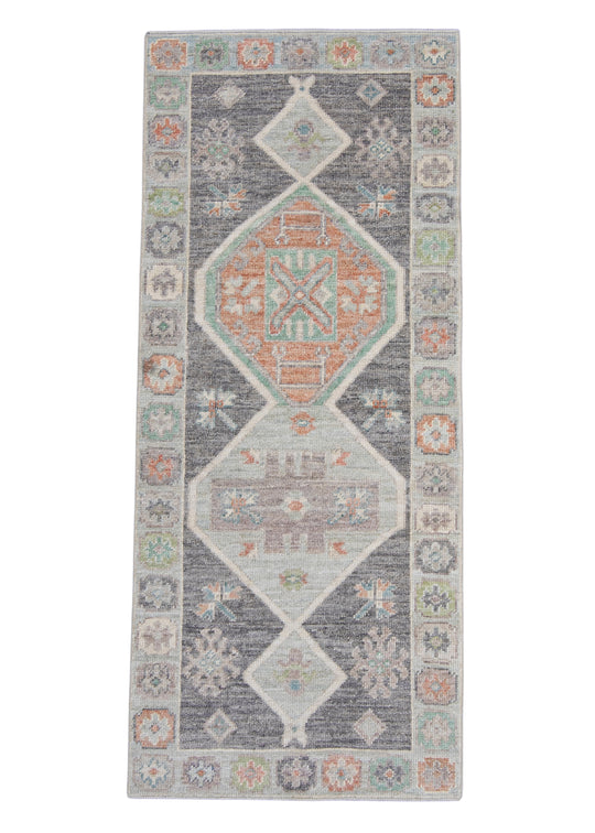Turkish Oushak Rug 2'10" x 6'7" #16394
