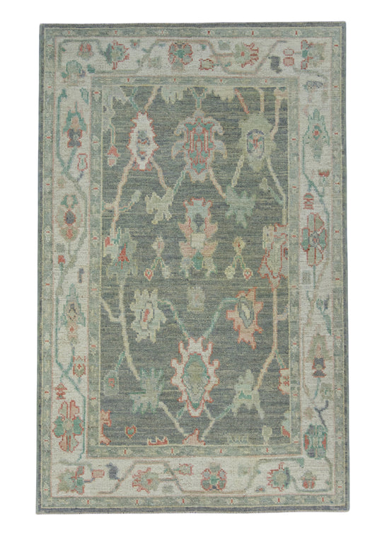 Turkish Oushak Rug 3'10" x 6' #17721