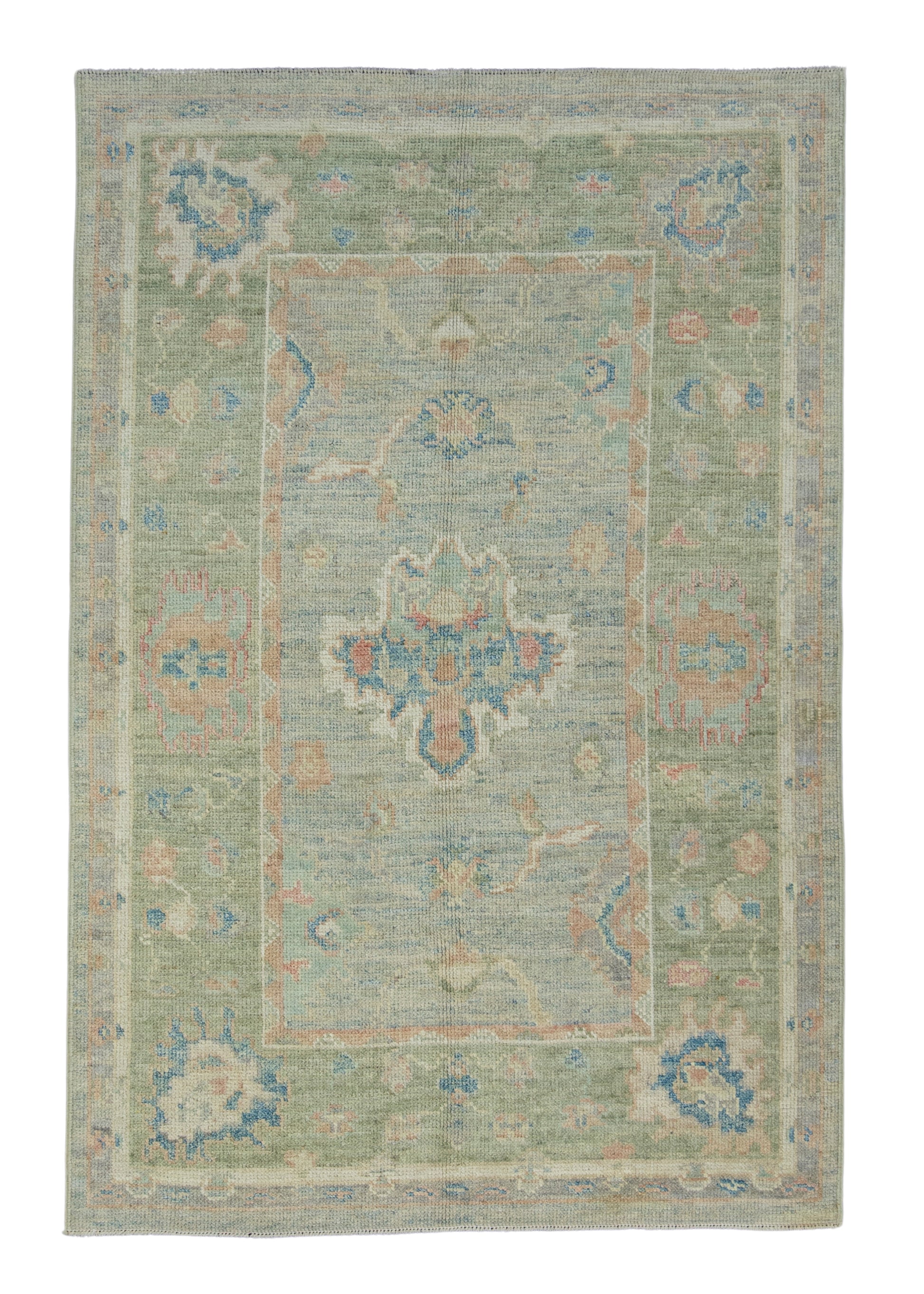 Turkish Oushak Rug 4' x 6' #17827